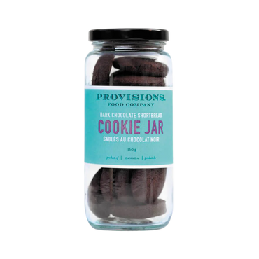 COOKIES - Dark Chocolate Shortbread Cookie Jar