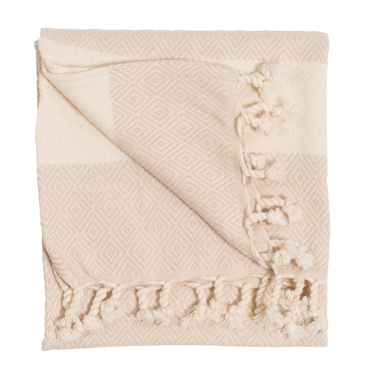 TURKISH HAND TOWEL - Cream