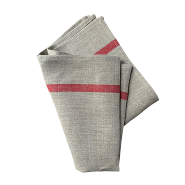 LINEN TEA TOWEL - Natural Stripe