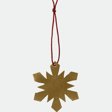 BRASS ORNAMENT - Snowflake