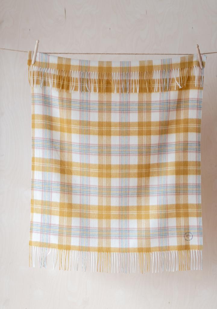 LAMBSWOOL BABY BLANKET - Super Soft Check