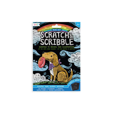 MINI SCRATCH & SCRIBBLE ART KIT - Playful Pups
