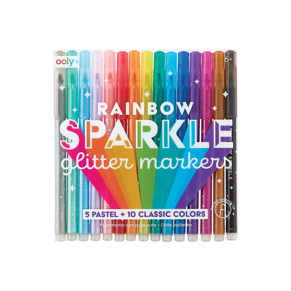 MARKERS - Rainbow Sparkle Glitter